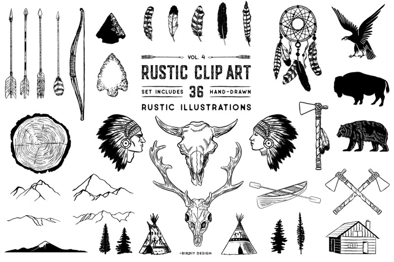 rustic-clip-art-volume-4