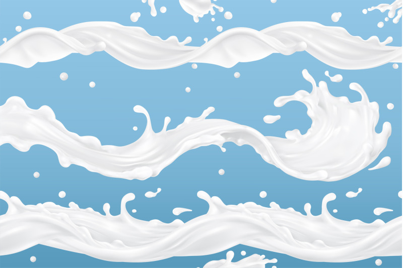 milk-and-yogurt-splashes-three-vector-sets