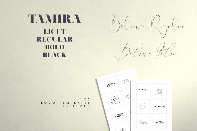 belinda-tamira-font-duo-20-logos