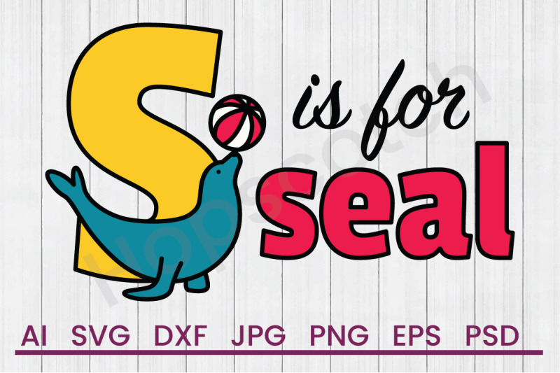 s-is-for-seal-svg-file-dxf-file