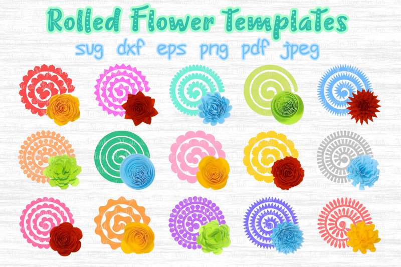 Free Free 284 Cricut Svg Rolled Paper Flower Template SVG PNG EPS DXF File