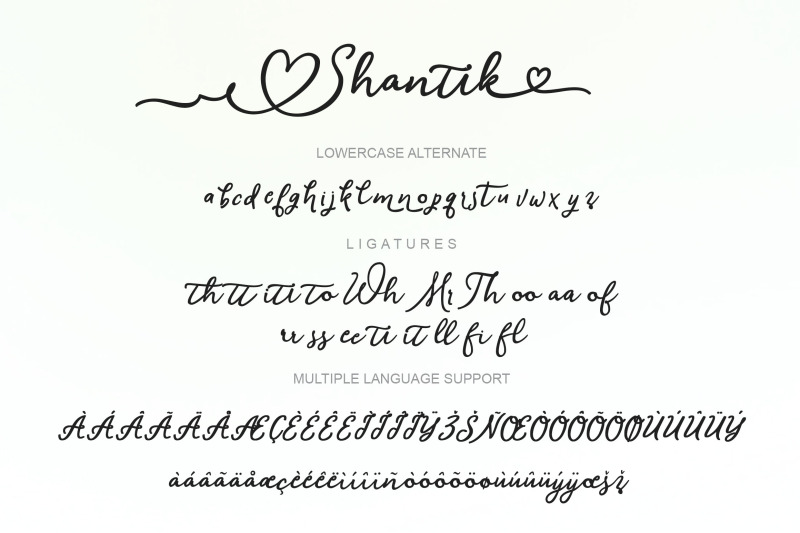 Shantik Script By Bonjour Type Thehungryjpeg Com