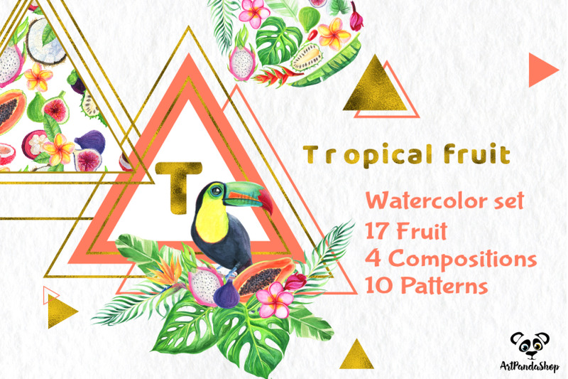 tropical-fruit-watercolor-set-1