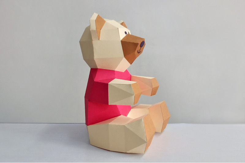 diy-teddy-bear-3d-papercraft