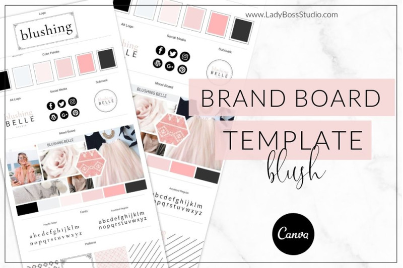 Canva Blush Brand Templates Bundle By Lady Boss Studio | TheHungryJPEG