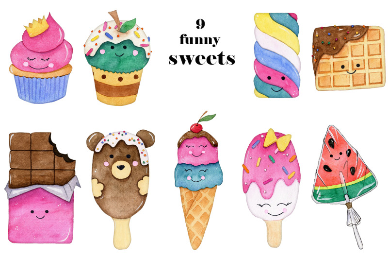 watercolor-cute-sweets-clipart