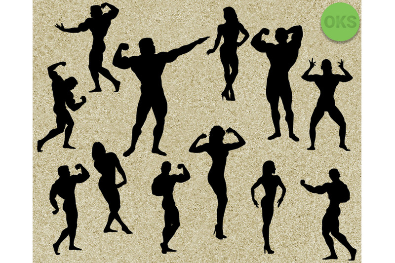 bodybuilding-poses-svg-svg-files-vector-clipart-cricut-download