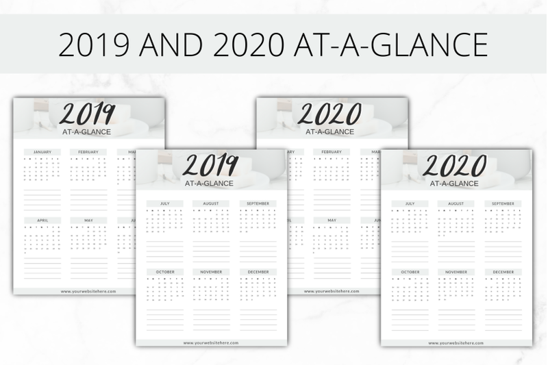 Canva Planner Templates 2019 2020 By Lady Boss Studio Thehungryjpeg Com