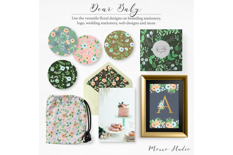 dear-baby-watercolor-florals-amp-leaves