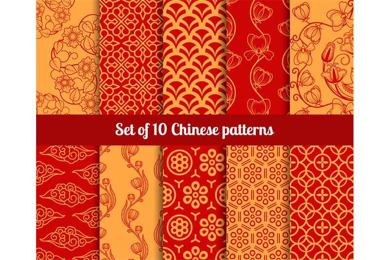 chinese-vector-seamless-patterns