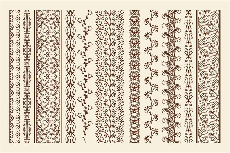 hand-drawn-mehndi-borders