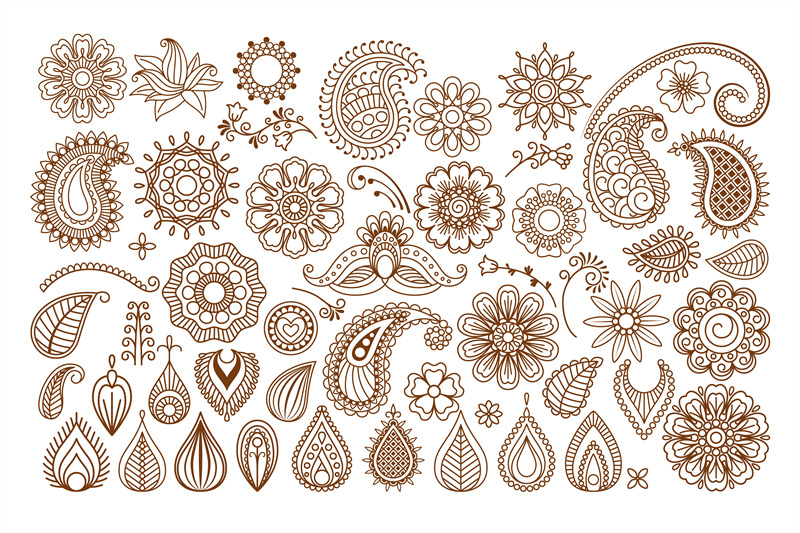 henna-tattoo-doodle-elements