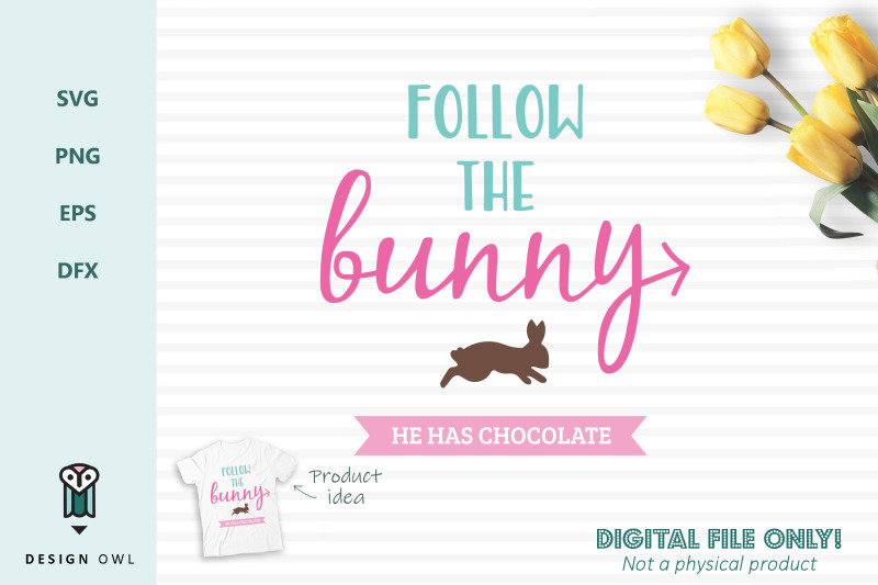 follow-the-bunny-svg-file