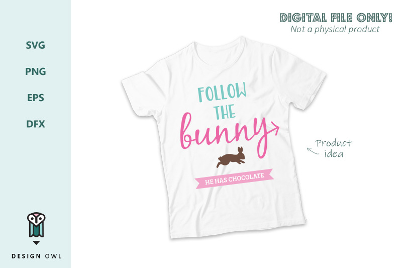 follow-the-bunny-svg-file