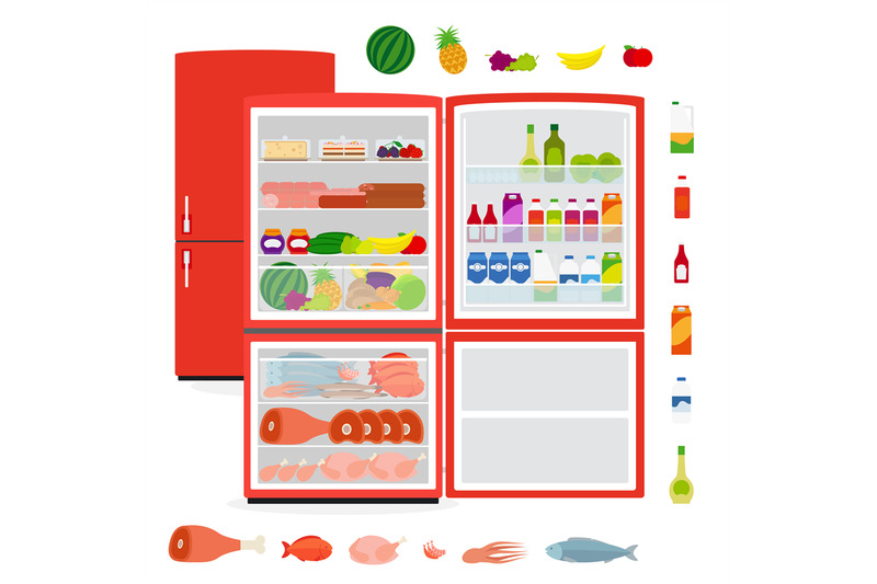 refrigerator-with-food