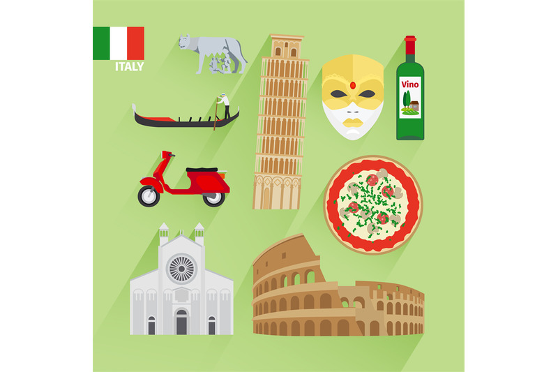 italy-flat-icons