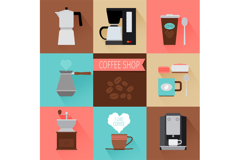 coffee-flat-icons