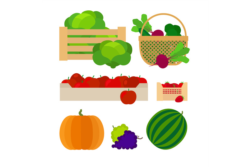 vegetables-and-fruits-farm-baskets