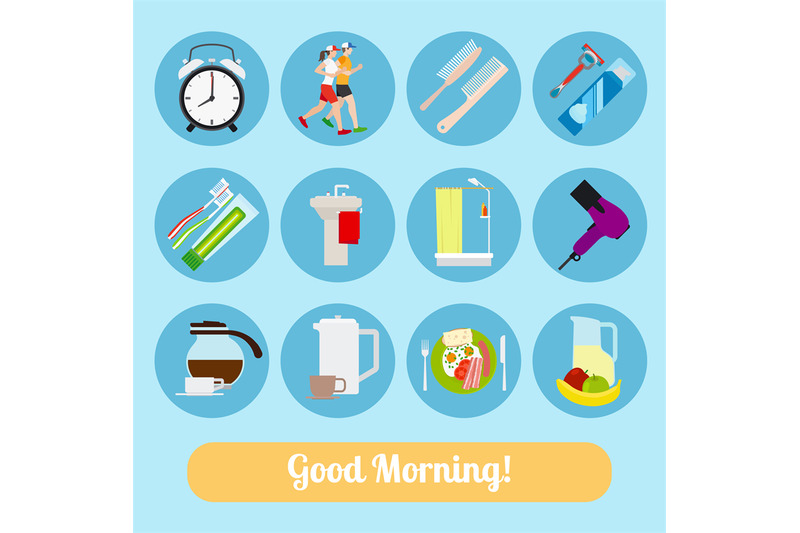 good-morning-time-icons