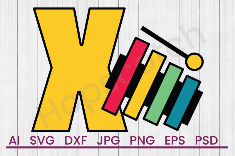 x-for-xylophone-svg-file-dxf-file