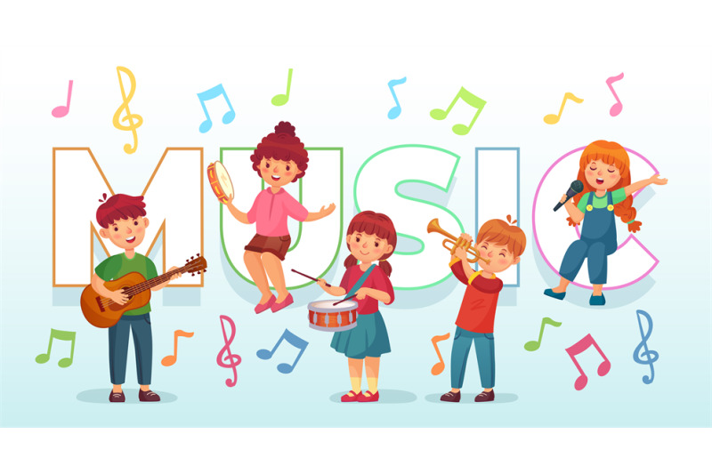 kids-playing-music-children-musical-instruments-baby-band-musicians
