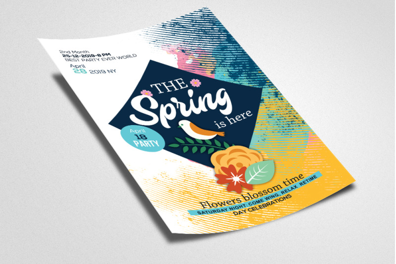 spring-party-flyer-template