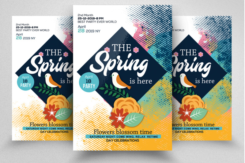 spring-party-flyer-template