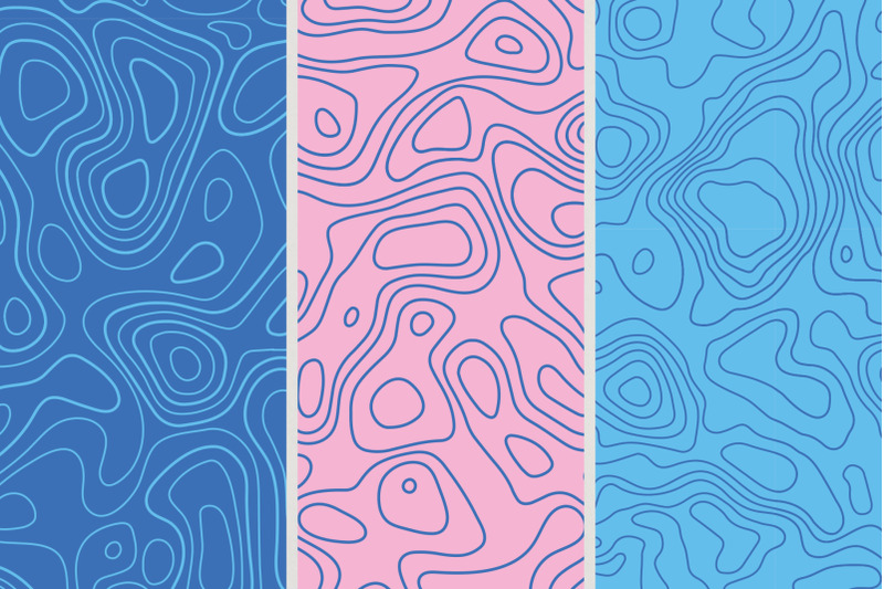 9-topographic-maps-seamless-patterns