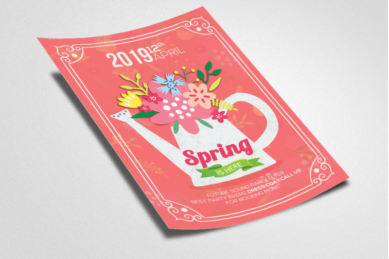 spring-party-flyer-template