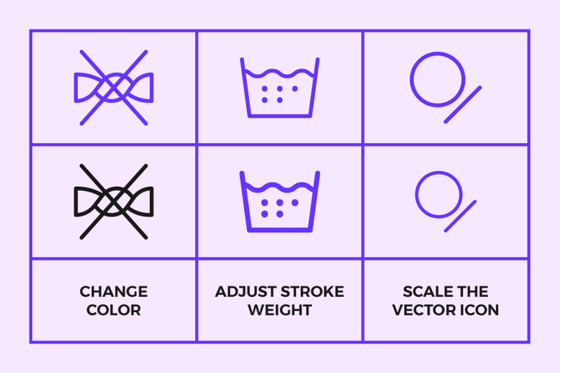 laundry-symbols-line-icons