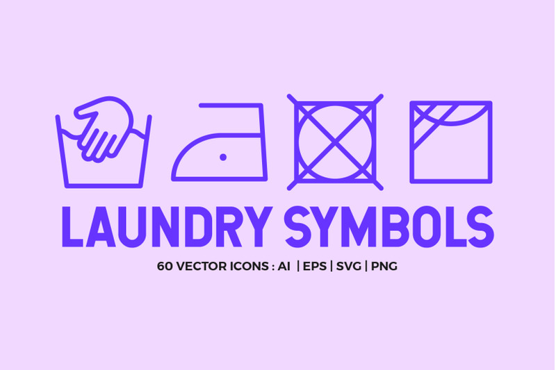 laundry-symbols-line-icons