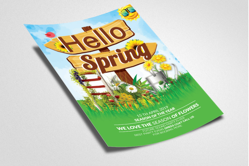 hello-spring-flyer-template