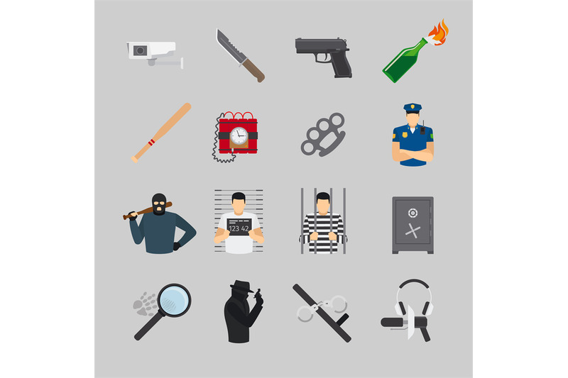 crime-flat-icons