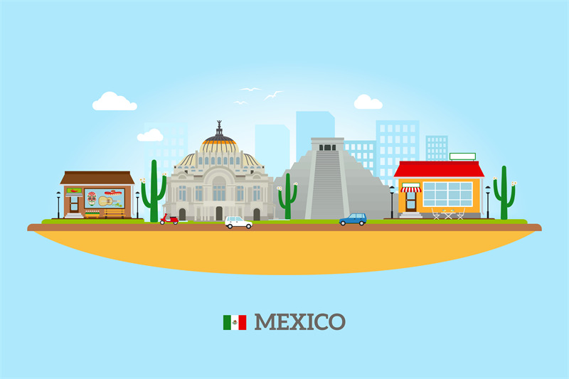 mexico-landmarks-skyline