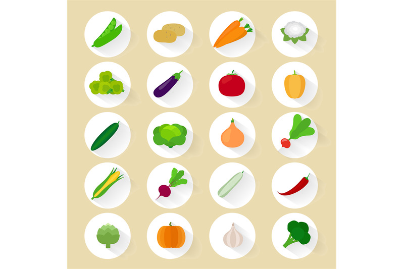 vegetables-flat-icons