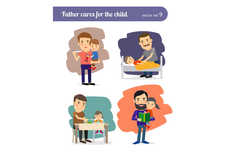 father-cares-for-the-child