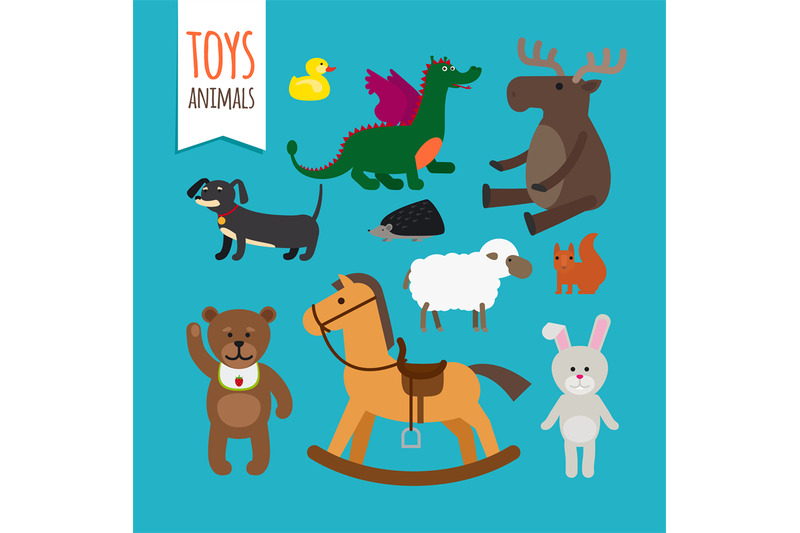 vector-toys-animals