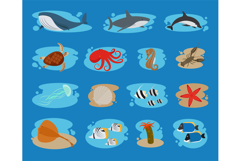 sea-animals-icons