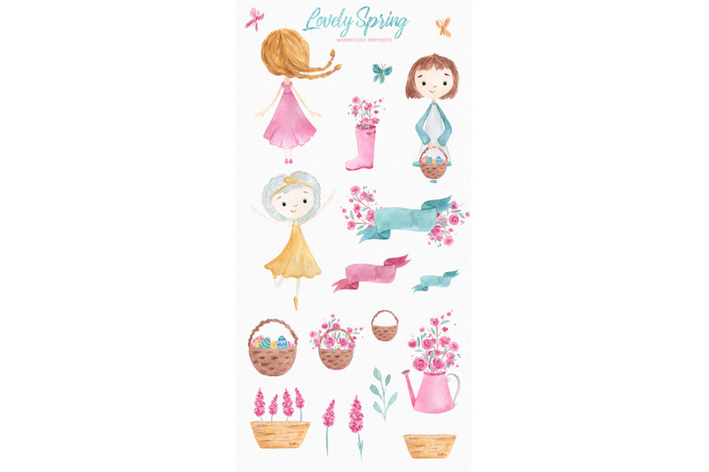 lovely-spring-watercolor-clipart-set
