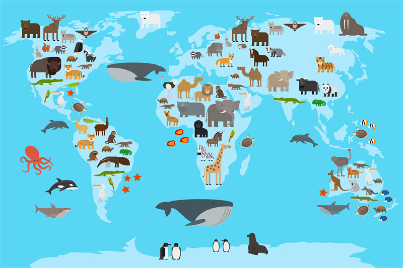 animals-world-map