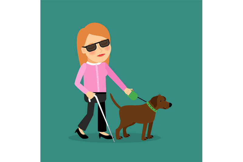 blind-woman-with-a-guide-dog