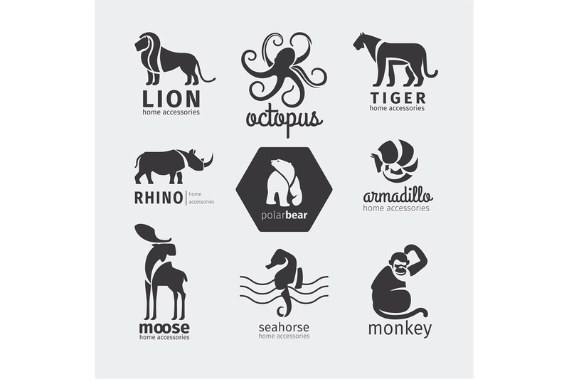 black-silhouette-animals-vector-logos