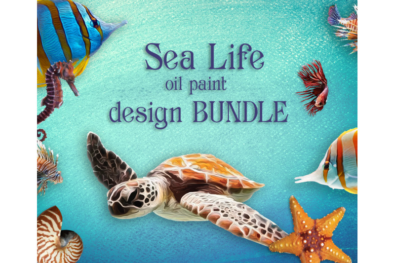 sea-life-design-bundle-sea-turtle-seashell-starfish