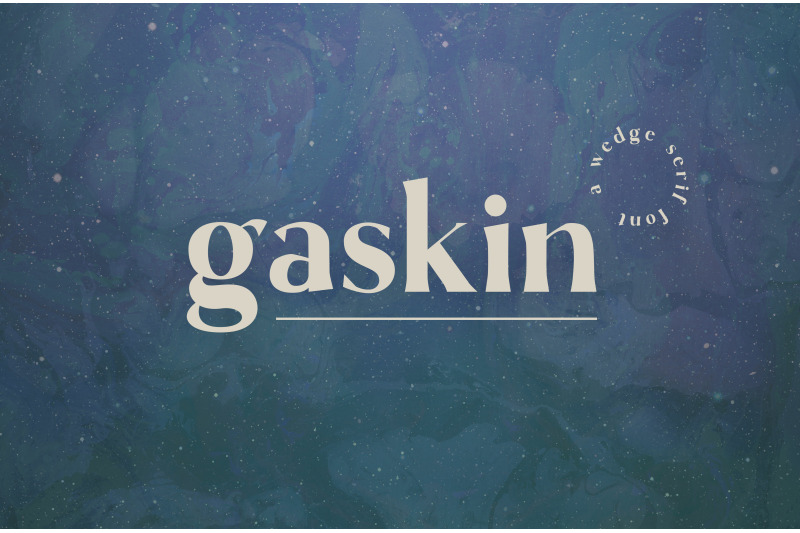 gaskin-a-wedge-serif-font