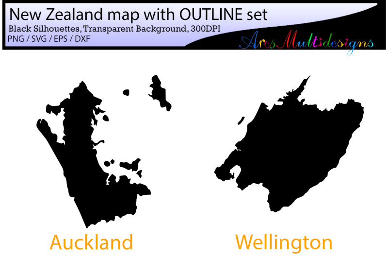 New Zealand Provinces New Zealand Map New Zealand Outline Map By Arcsmultidesignsshop Thehungryjpeg Com