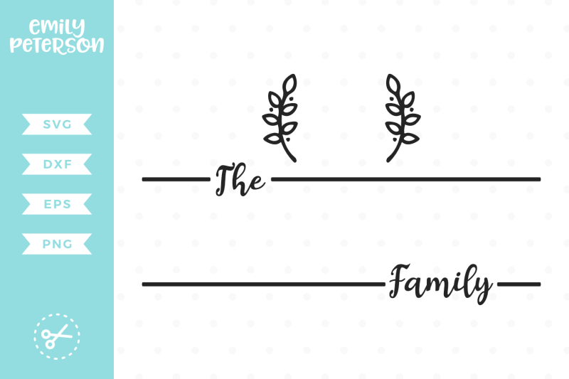 Download Family Monogram SVG DXF By Emily Peterson Studio | TheHungryJPEG.com