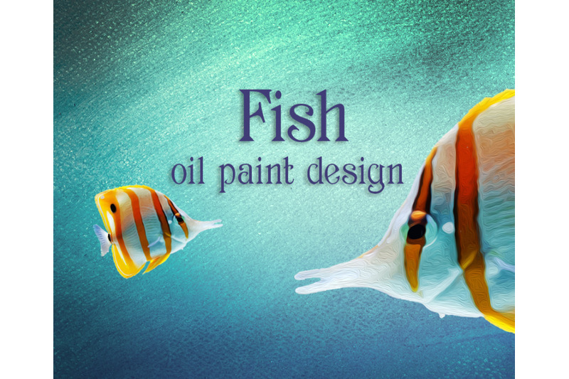 colorful-sea-fish-oil-paint-design