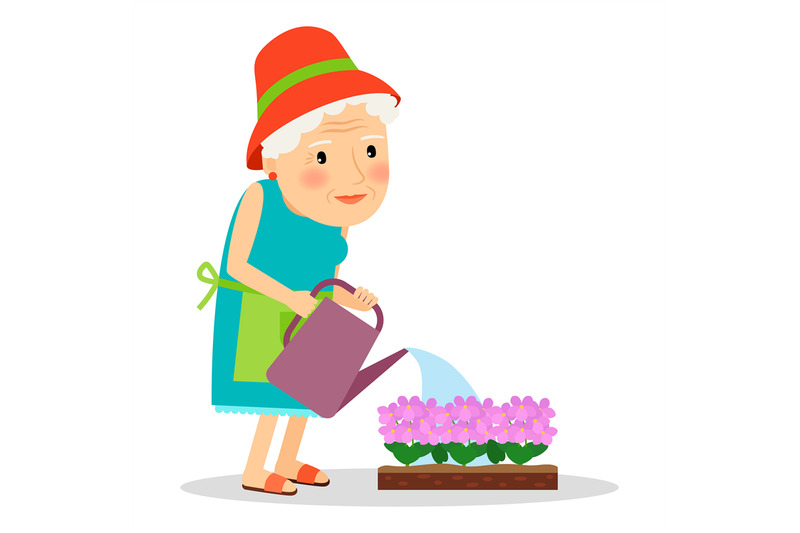 old-woman-watering-flowers