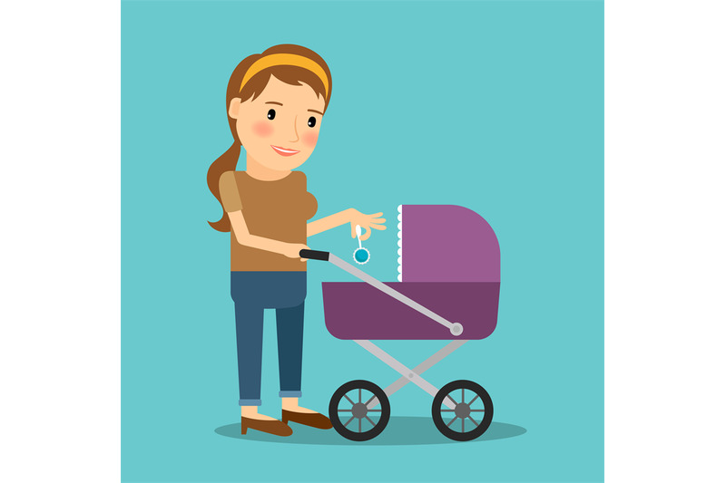 mother-with-baby-stroller