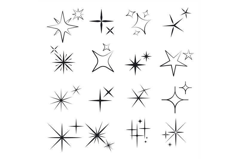 sparkles-line-icons